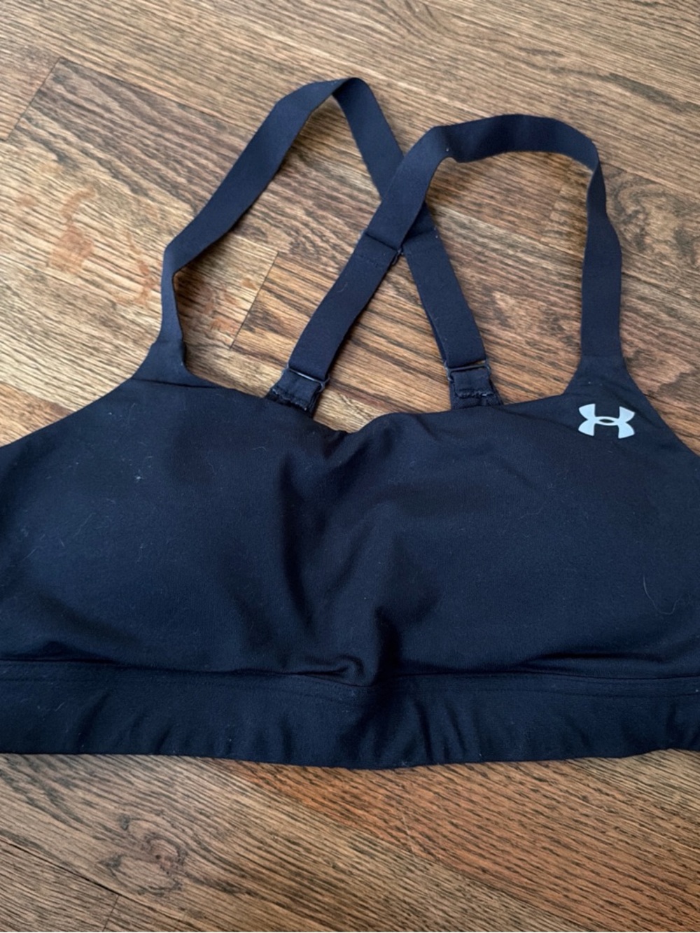 Under Armour Black Sports Bra with Strappy Back